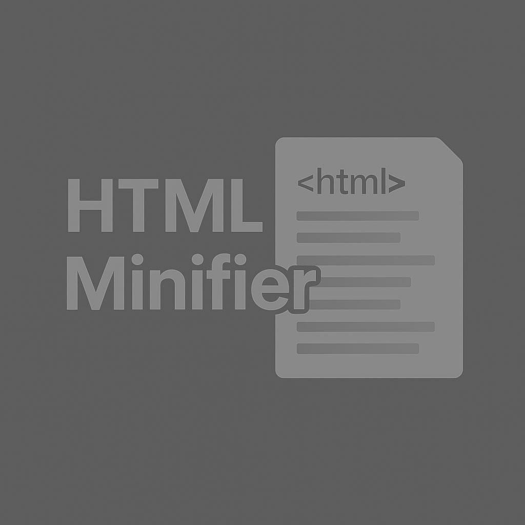 HTML Minifier – Optimize and Compress HTML Code